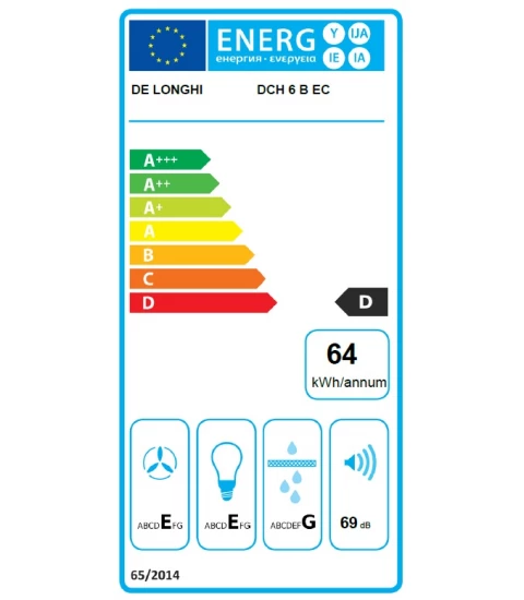Hota DeLonghi DCH 6 B EC - eticheta energetica