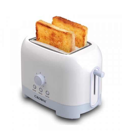 Toaster Crown CT-720BW, 700 W, 2 felii, Alb