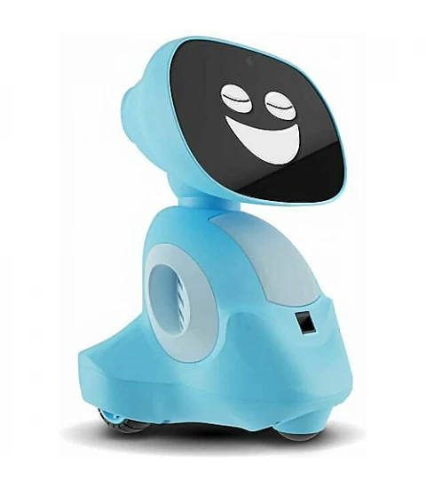 Miko 3: Robot AI pentru copii, educatie STEM, ecran tactil, camera HD cu unghi larg, albastru