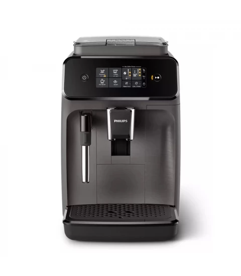 Espressor de cafea automat PHILIPS Series 1200 EP1224/00, ecran tactil, AquaClean, 1.8l, 1500W, 15 bar, gri
