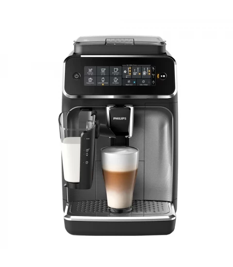 Espressor de cafea automat PHILIPS Seria 3200 EP3246/70, ecran tactil, sistem LatteGo, AquaClean, 1.8l, 1500W, 15 bar, gri