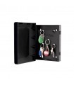 Masterlock 5451EURD, Cutie pentru chei , Usa personalizabila, 5 carlige pentru chei, ABS, Neagra