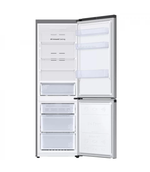 SAMSUNG RB34T670ESA/EF, Combina frigorifica , Digital Inverter, No Frost, SpaceMax™, 344 l, H 185.3 cm, Clasa E, Inox