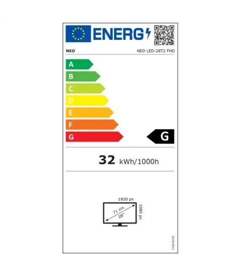 NEO 28T2 Eticheta energetica