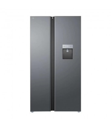 TCL RP503SXE0, Frigider Side by side, Total No Frost, Dozator apa, Inverter, Touch, 503 l, H 176.8, Clasa E, Inox Mat