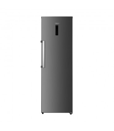 Congelator vertical Finlux FZ280NFIXD, No Frost, 4 sertare + 2 rafturi, 274 l, 185 cm, Display touch, Clasa E, Inox