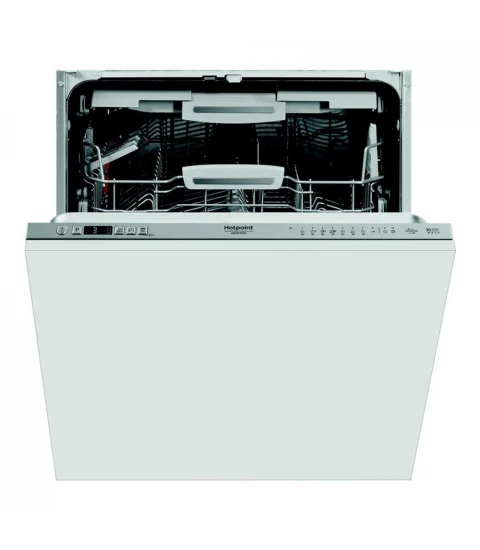 Masina de spalat vase incorporabila Hotpoint HIC 3O33 WLEG, 14 seturi, 10 programe, Motor Inverter, 60 cm, Clasa D, Inox