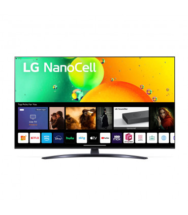 Televizor LG NanoCell LED 43NANO763QA, 108 cm, Smart, 4K Ultra HD | ThinQ AI | Procesor α5 Gen5 AI 4K | Clasa G