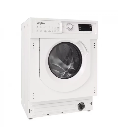 Masina de spalat rufe cu uscator incorporabila Whirlpool BI WDWG 751482 EU, 7 kg spalare, 5 kg uscare, 1400 RPM, Clasa D,Alb