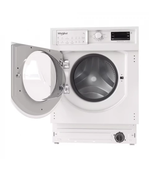 Masina de spalat rufe cu uscator incorporabila Whirlpool BI WDWG 751482 EU, 7 kg spalare, 5 kg uscare, 1400 RPM, Clasa D,Alb